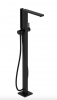 Hansgrohe Tecturis E Jednouchwytowa bateria wannowa wolnostojąca czarny mat 73445670